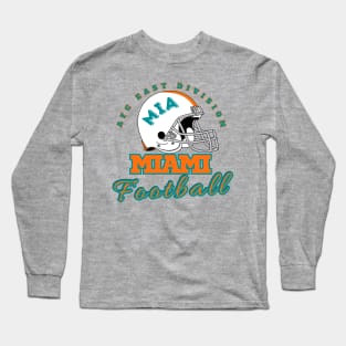 Miami Football Vintage Style Long Sleeve T-Shirt